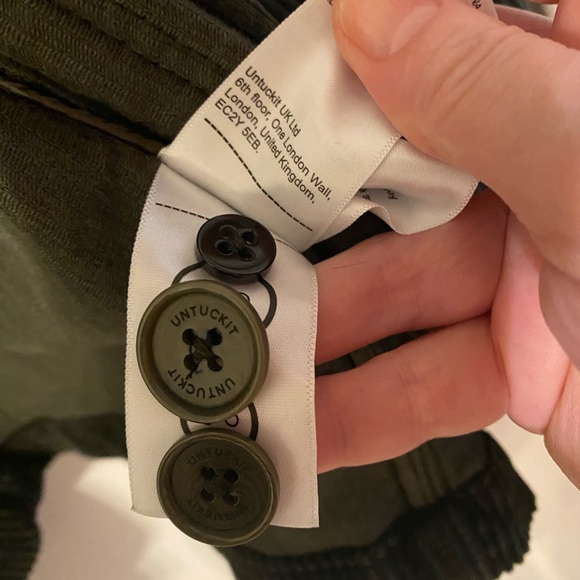 UNTUCKit Unisex Corduroy Shirt Jacket - Size Small - Picture 8 of 9